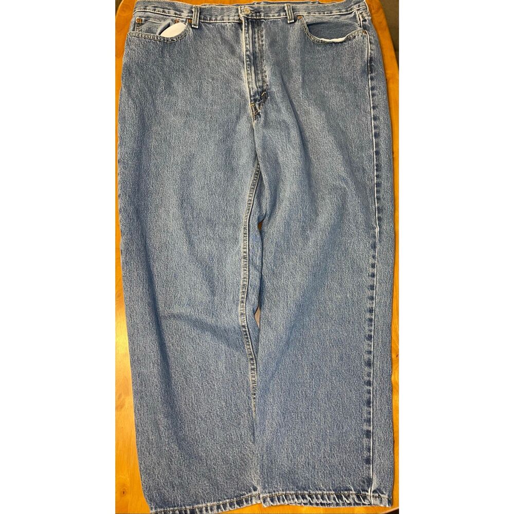 Levis 550 Jeans Mens 42x30 Blue Medium Wash Cotton Relaxed Tapered Denim‎